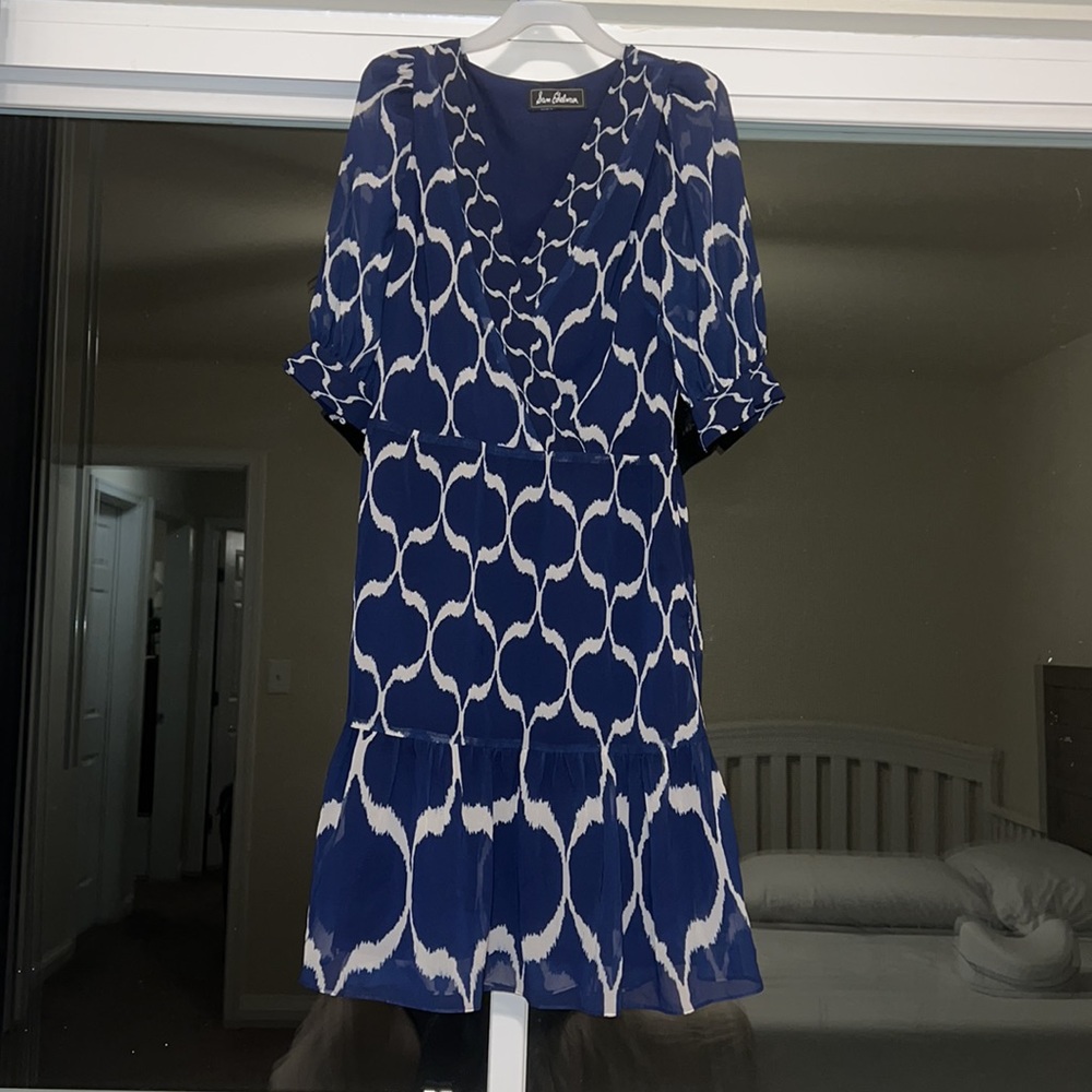 Sam Edelman Navy & White Paige Dress